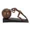 15&#x22; Brown Sisyphus Abstract Human Figurine Sculpture